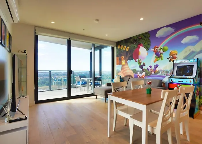 Nintendo Theme-Adelaide Cbd-King Bed-Gym-Bbq